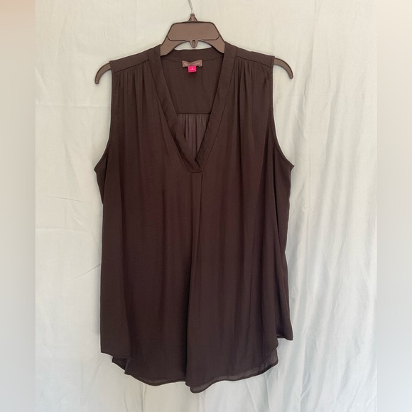 Vince Camuto 1X Sleeveless Blouse Black - Picture 4 of 5